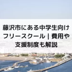 藤沢市にある中学生向けフリースクール｜費用や支援制度も解説のサムネイル
